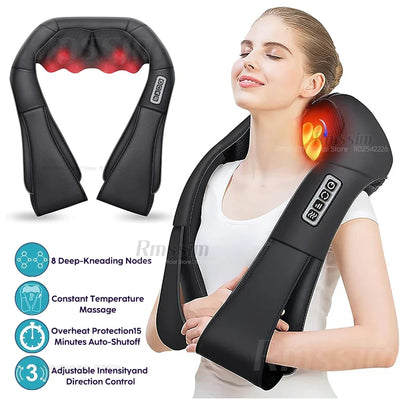 ErgoVibe™ NeckPro – Deep Kneading Neck Massager with Heat
